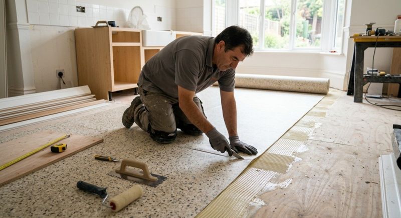Linoleum Floor Installation in Buda, TX