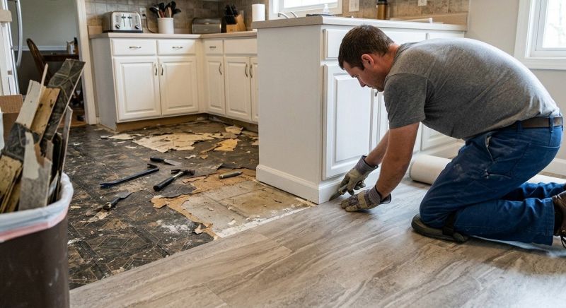 Linoleum Floor Installation in Leander, TX