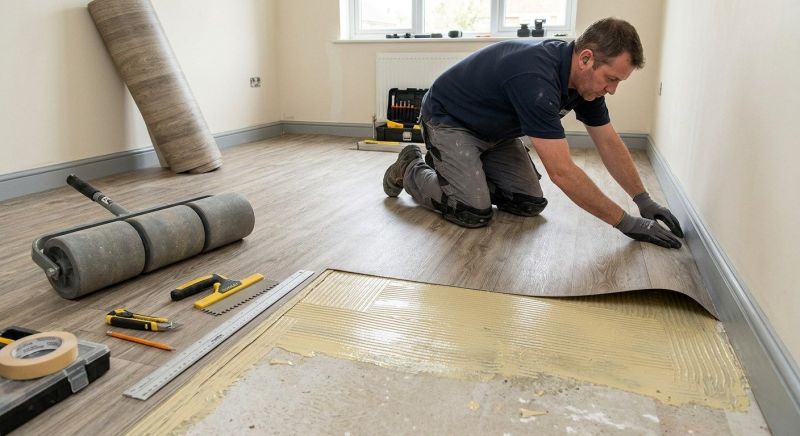 Sheet Vinyl Installation in Cedar Park, TX